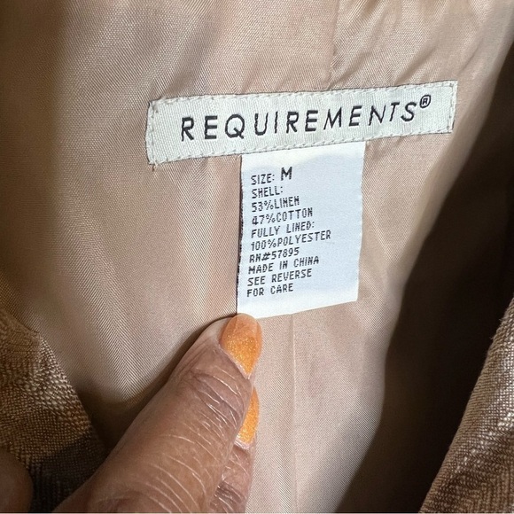 Requirements Linen Blend Lightweight Cardigan Jacket - Picture 6 of 6